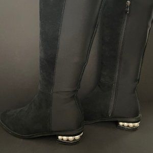 Catherine Malandrino 'Pasta' Pearl Heel OTK Boots